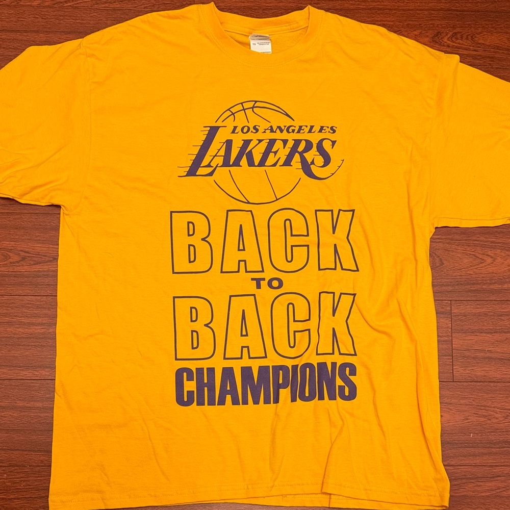 Los Angeles Lakers Opening Night 2010 Yellow T-Shirt